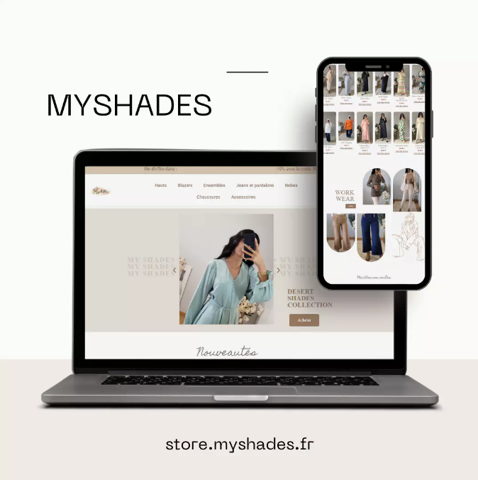 Site web Boutique en ligne de vêtements